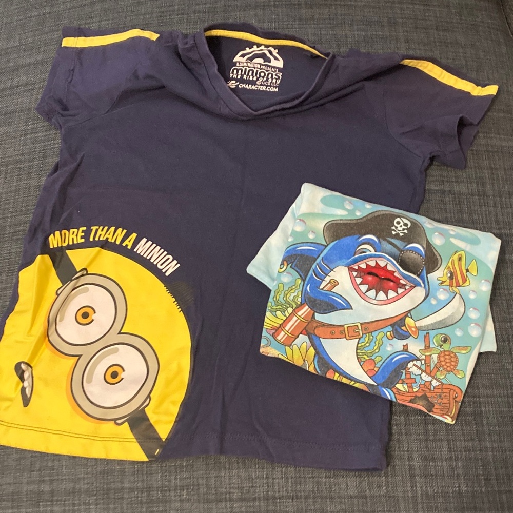 MAKE AN OFFER! Minions Kids T-Shirt - Blue and Yellow